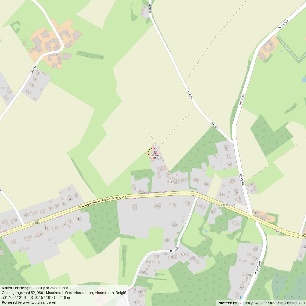 Situatiekaart 1 km Situatiekaart 1 km
