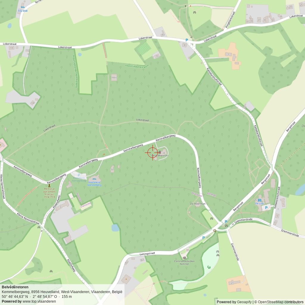 Situatiekaart 1 km Situatiekaart 1 km