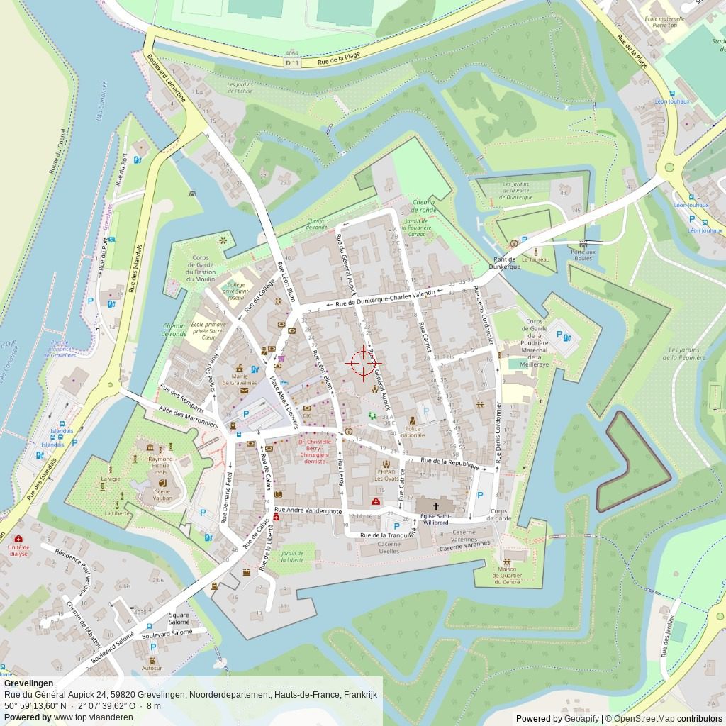 Situatiekaart 1 km Situatiekaart 1 km