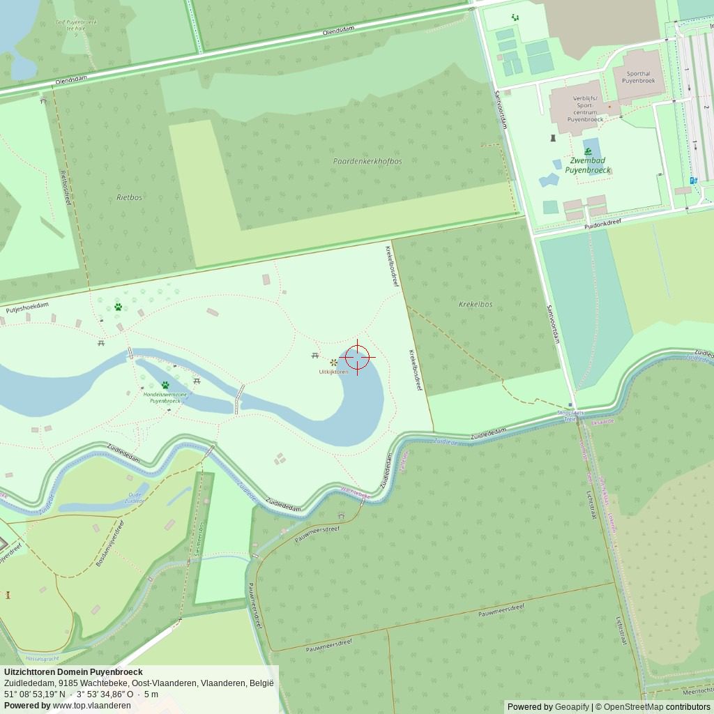 Situatiekaart 1 km Situatiekaart 1 km