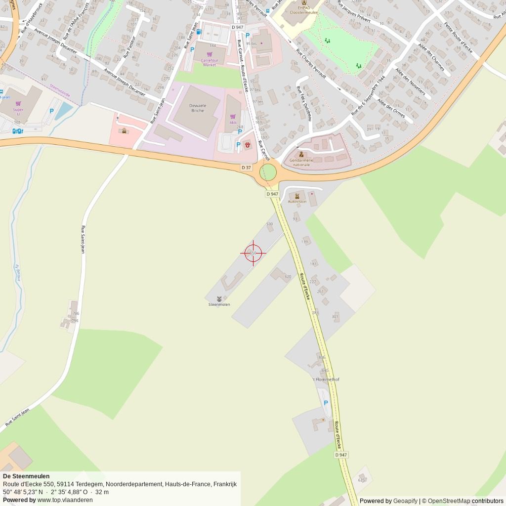 Situatiekaart 1 km Situatiekaart 1 km