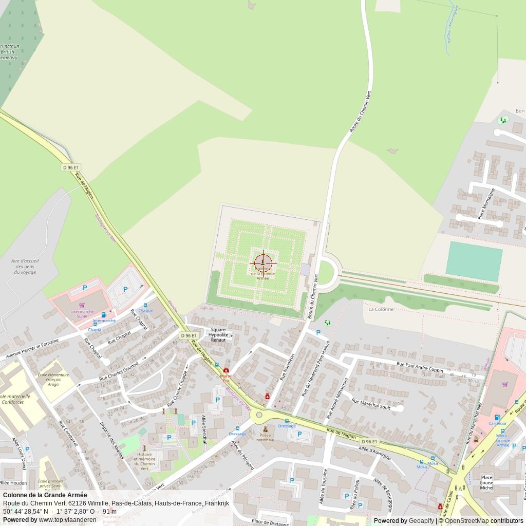 Situatiekaart 1 km Situatiekaart 1 km