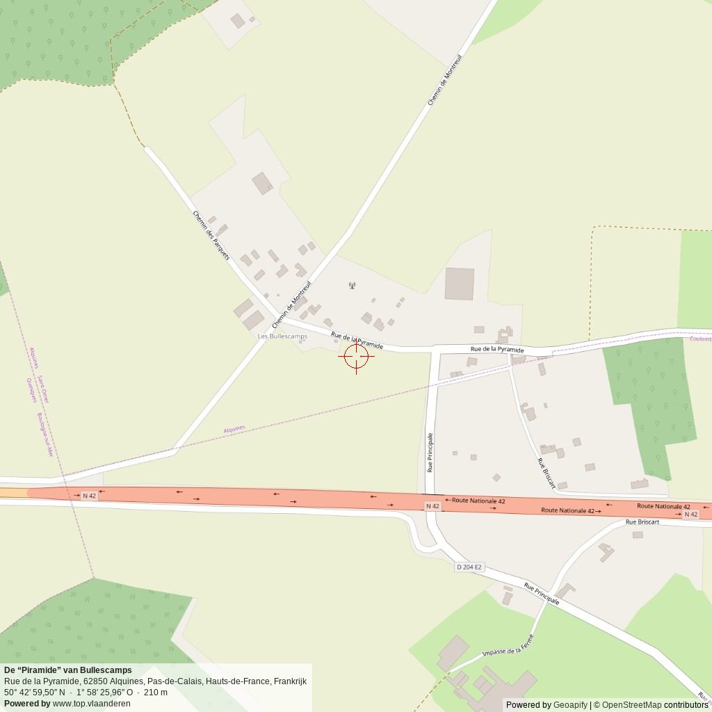 Situatiekaart 1 km Situatiekaart 1 km
