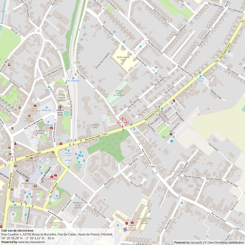 Situatiekaart 1 km Situatiekaart 1 km