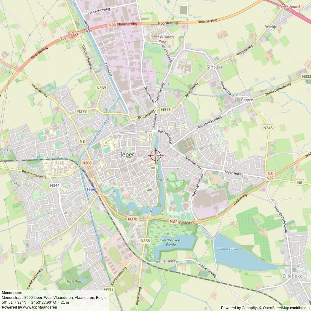 Situatiekaart 5 km Situatiekaart 5 km
