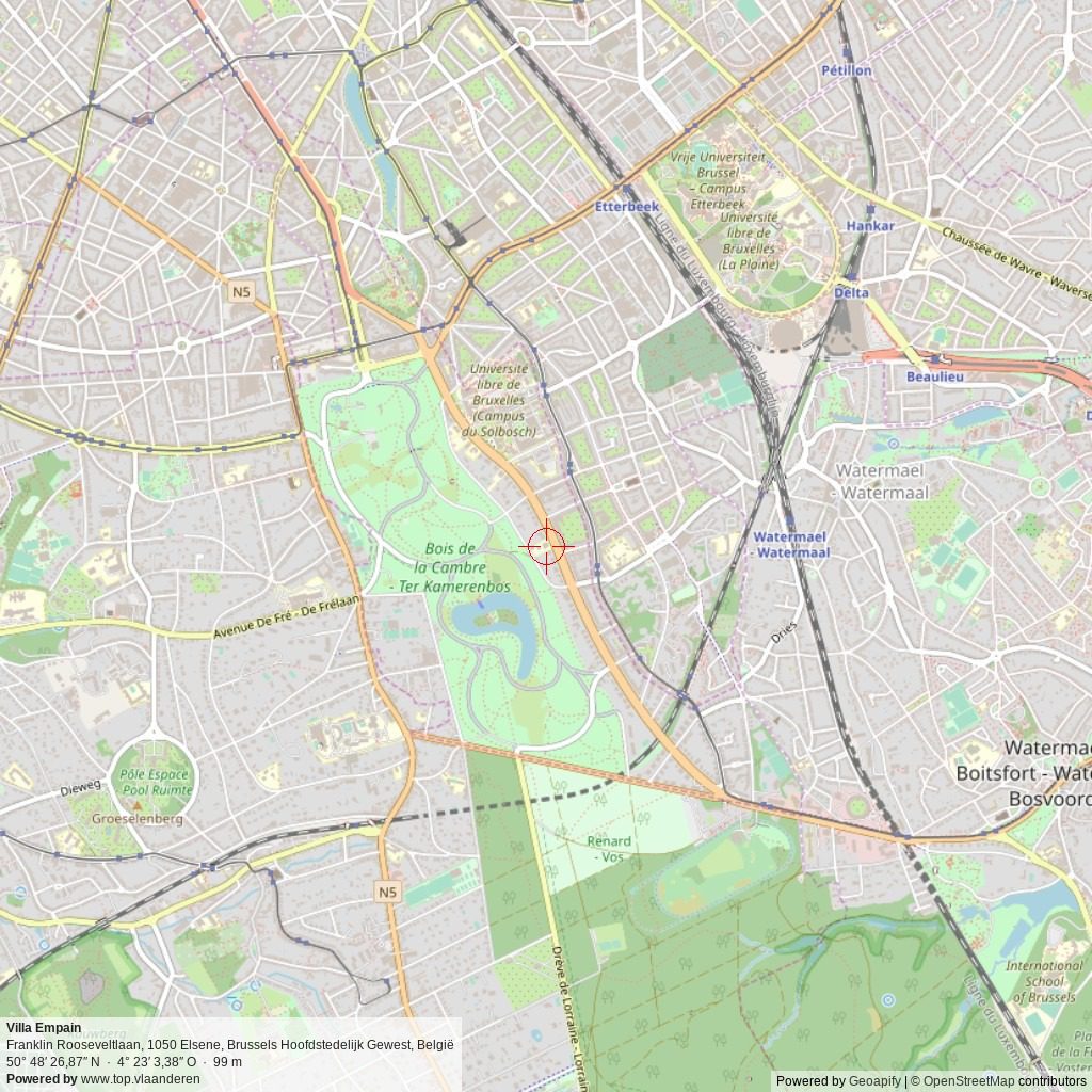 Situatiekaart 5 km Situatiekaart 5 km