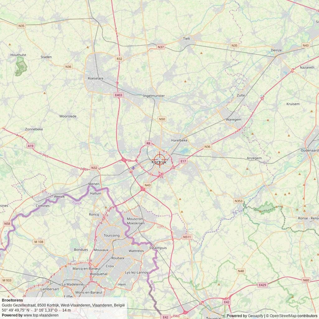 Situatiekaart 50 km Situatiekaart 50 km