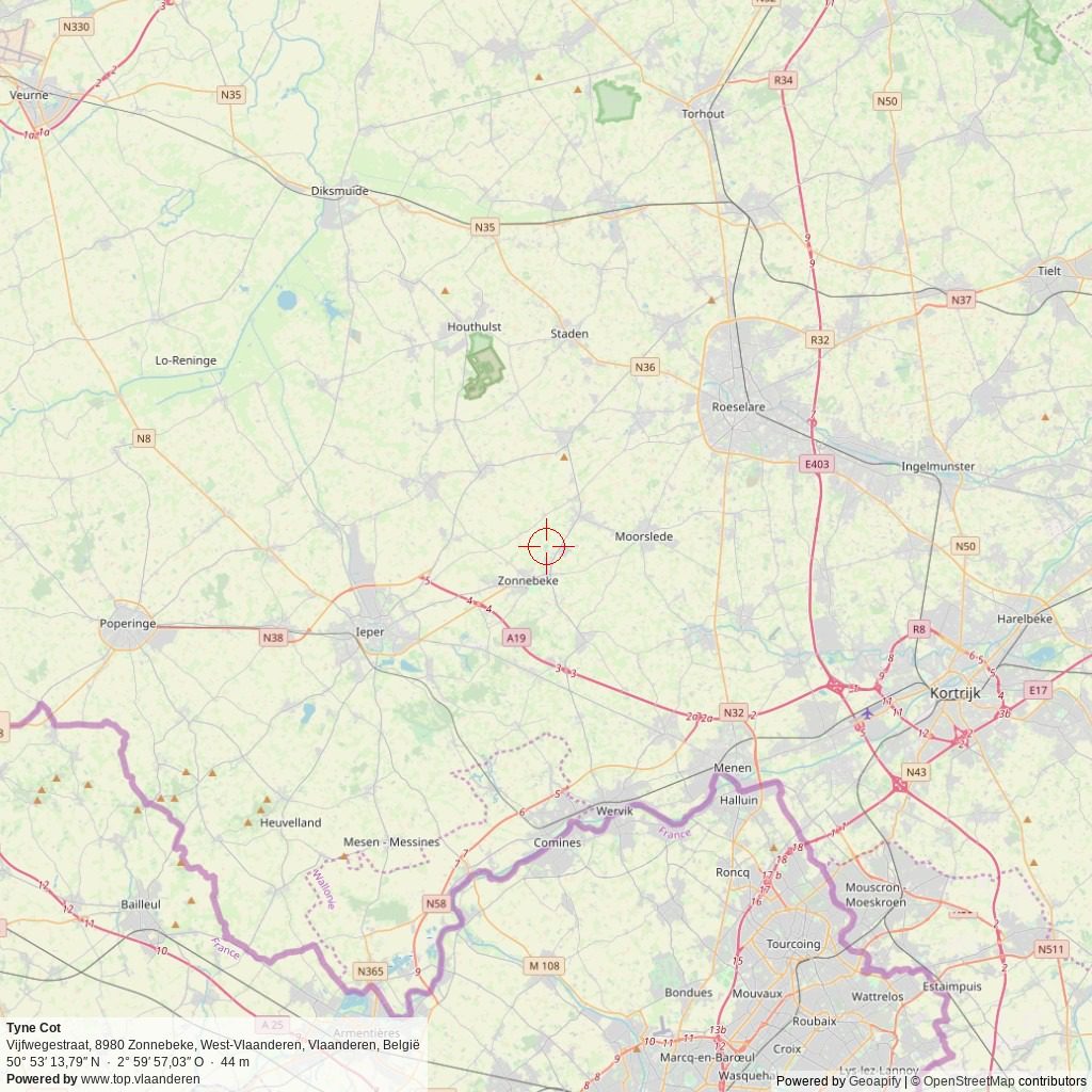 Situatiekaart 50 km Situatiekaart 50 km
